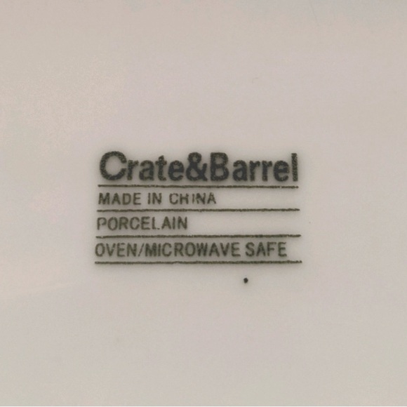 Crate & Barrel White Porcelain Oval Asparagus Dish - Picture 2 of 5